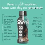 Owyn 100% Vegan Plant-Based Protein Shake, Cold Brew Coffee, 12 Pack, with 20g Plant Protein, Omega-3, Prebiotic Supplements, Superfoods Greens Blend, Gluten-Free, Soy-Free, Non-GMO - Image 3